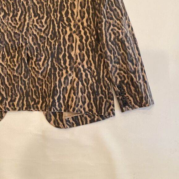 Pam and Gela Ocelot Leopard Blazer Size L - Picture 9 of 11
